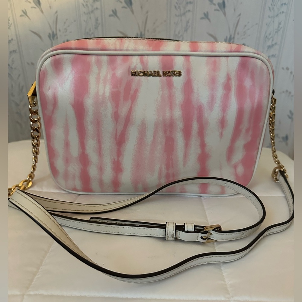 Michael Kors Pink Tie-Dye Pink Crossbody